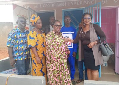 Photo-Remise des clefs des toilettes de la maternelle de Kennedy 2 DALOA ( 25 Aout 2025)