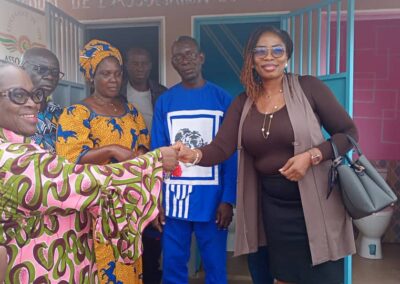 Photo-Remise des clefs des toilettes de la maternelle de Kennedy 2 DALOA( 25 Aout 2025)