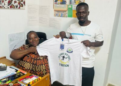 Photo -Jacqueline-presentation du Tshort -Ligue des pro de Kennedy 2 Daloa- Maracana( 23 Aout 2025)