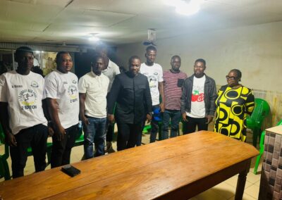 Photo avec le maire -Ligue des pro de Kennedy 2 Daloa- Maracana( 23 Aout 2025)